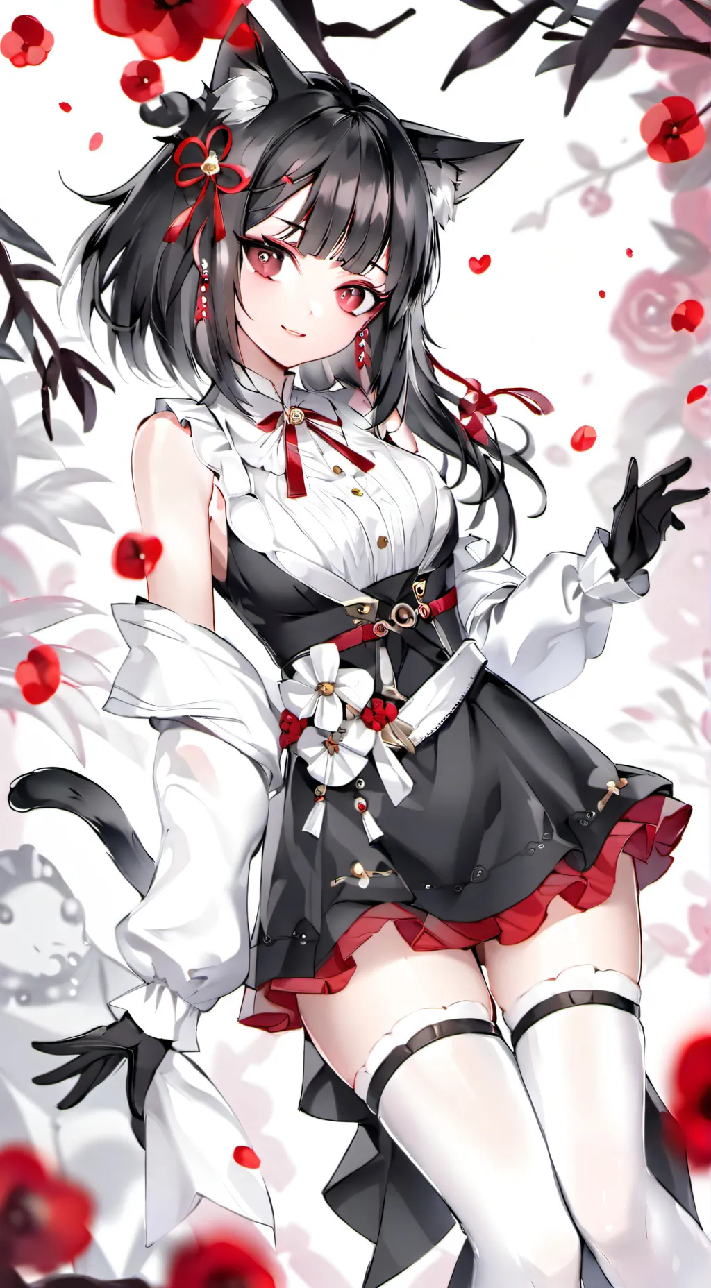 ai character: Mia Black background