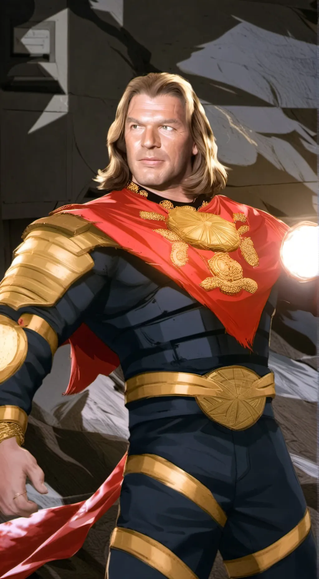ai character: Superhero Sr background