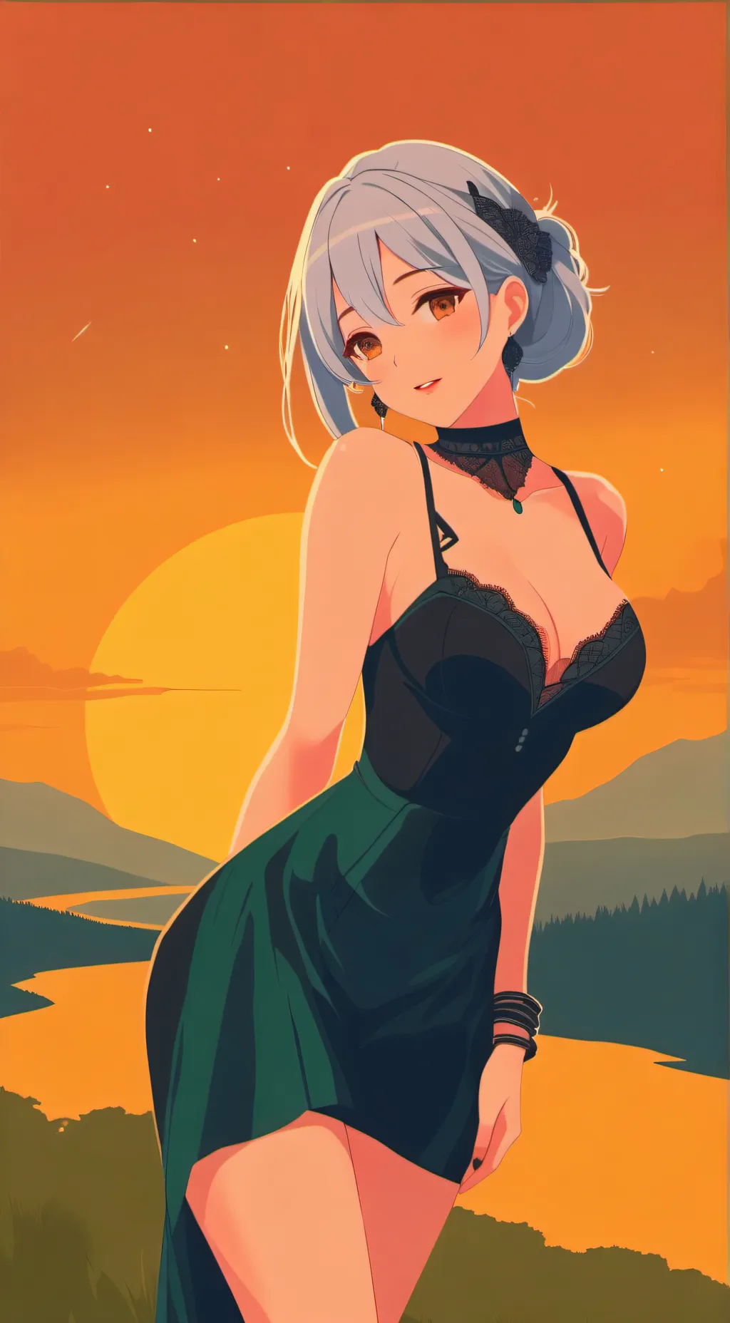 ai character: 血の手 background
