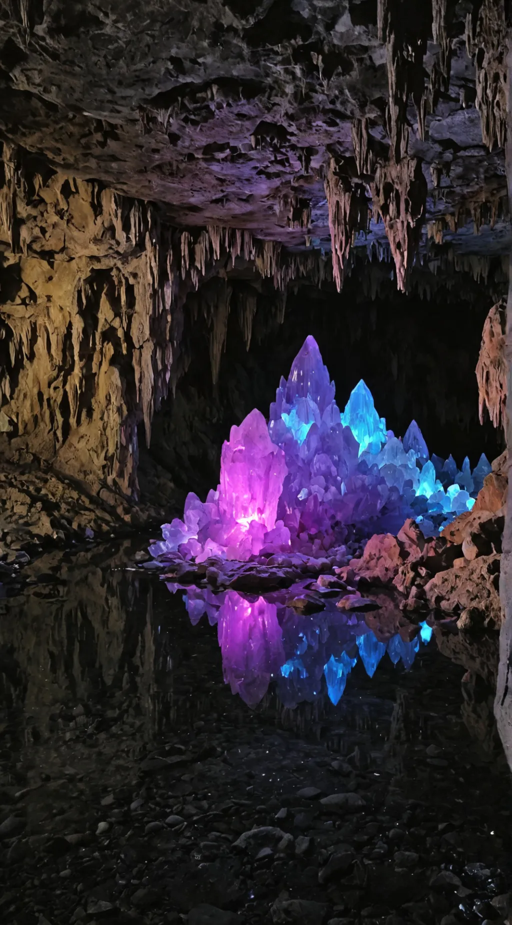 ai character: Sprunki crystal background