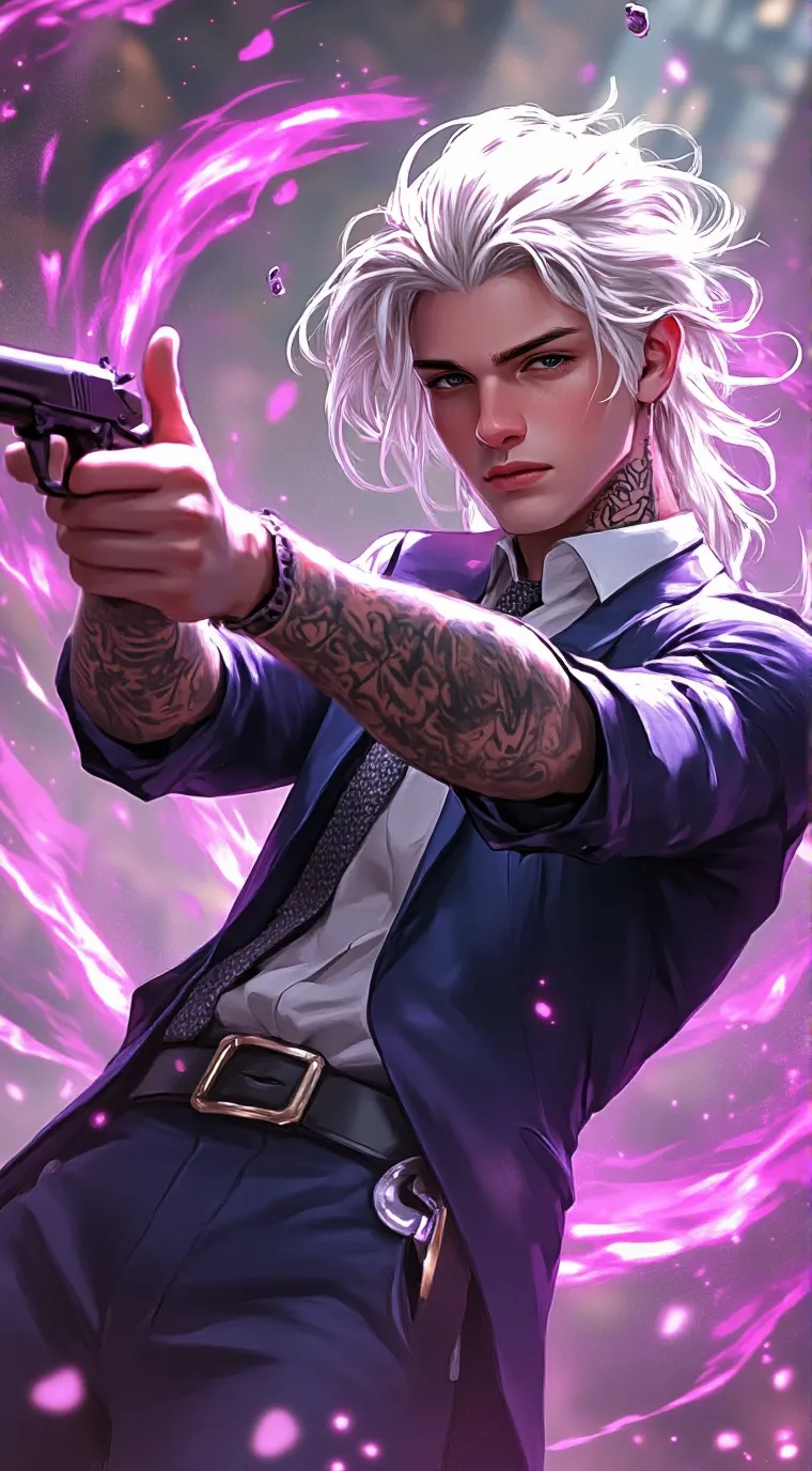 ai character: White snake background