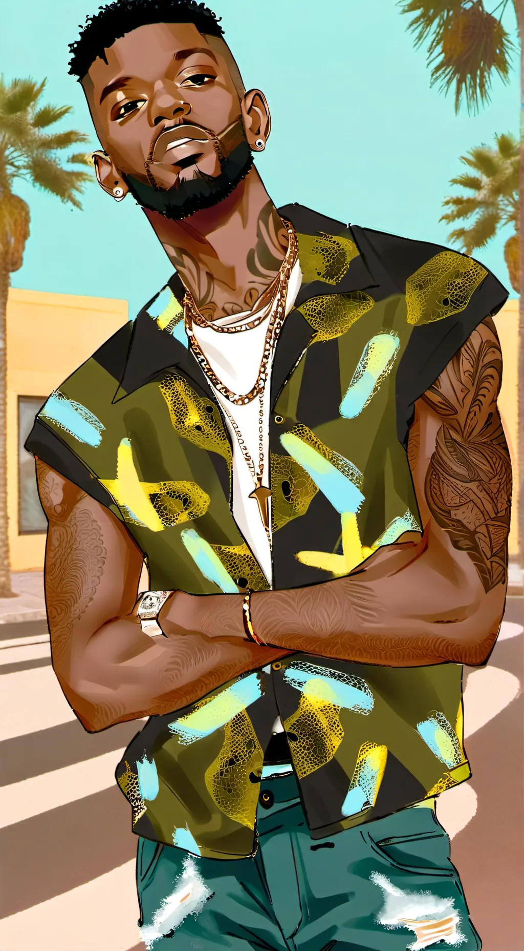 ai character: Lil Nas X background