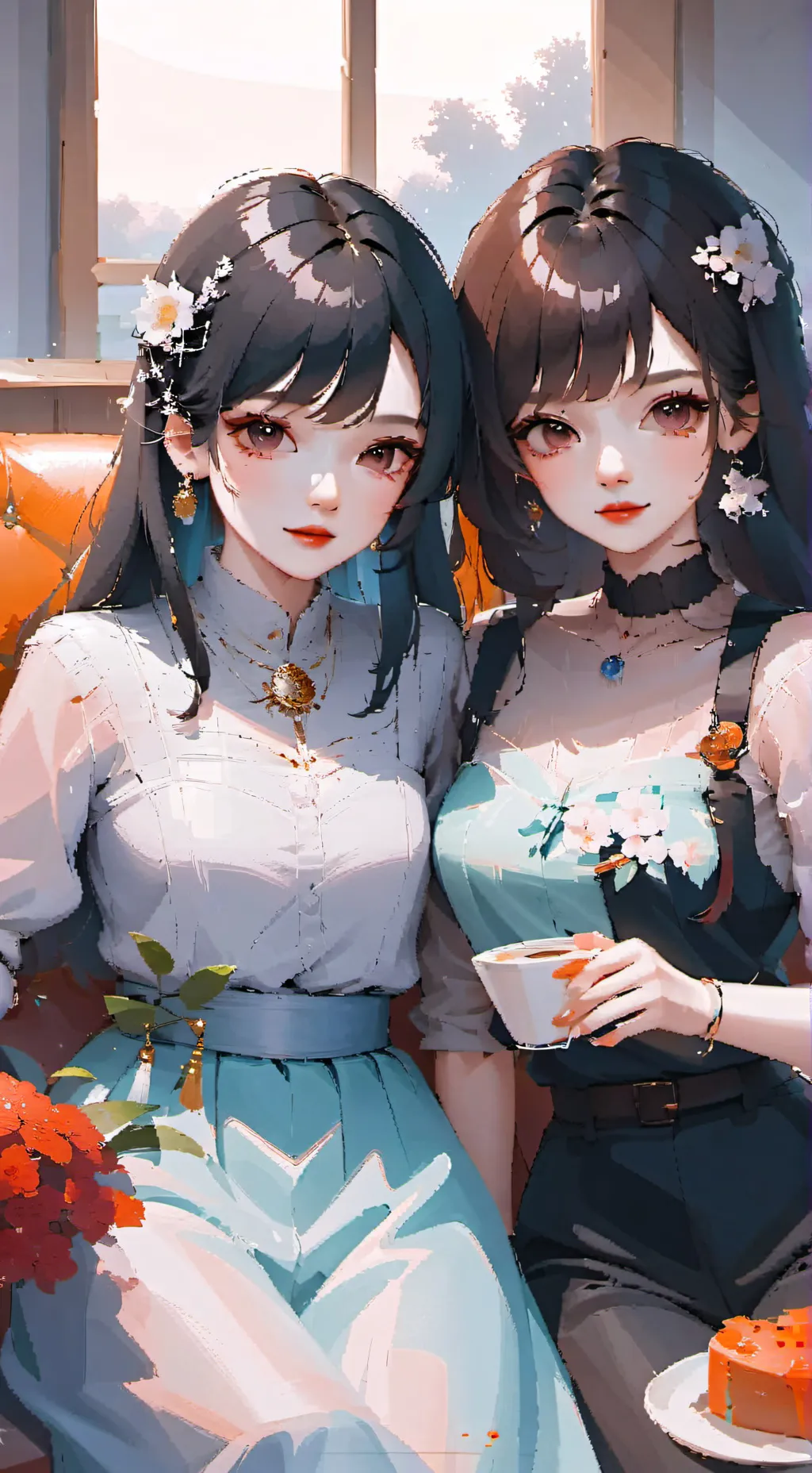 ai character: double rejection  background