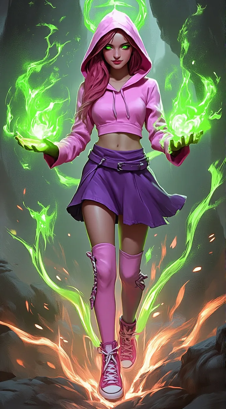 ai character: starfire  background