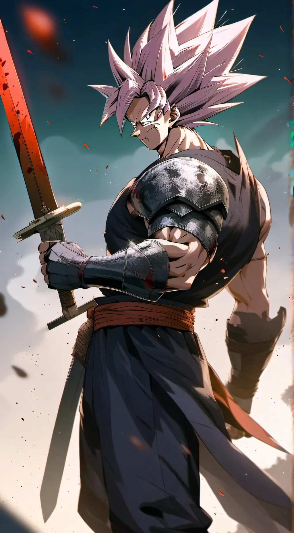 ai character: Crimson KnightGoku background