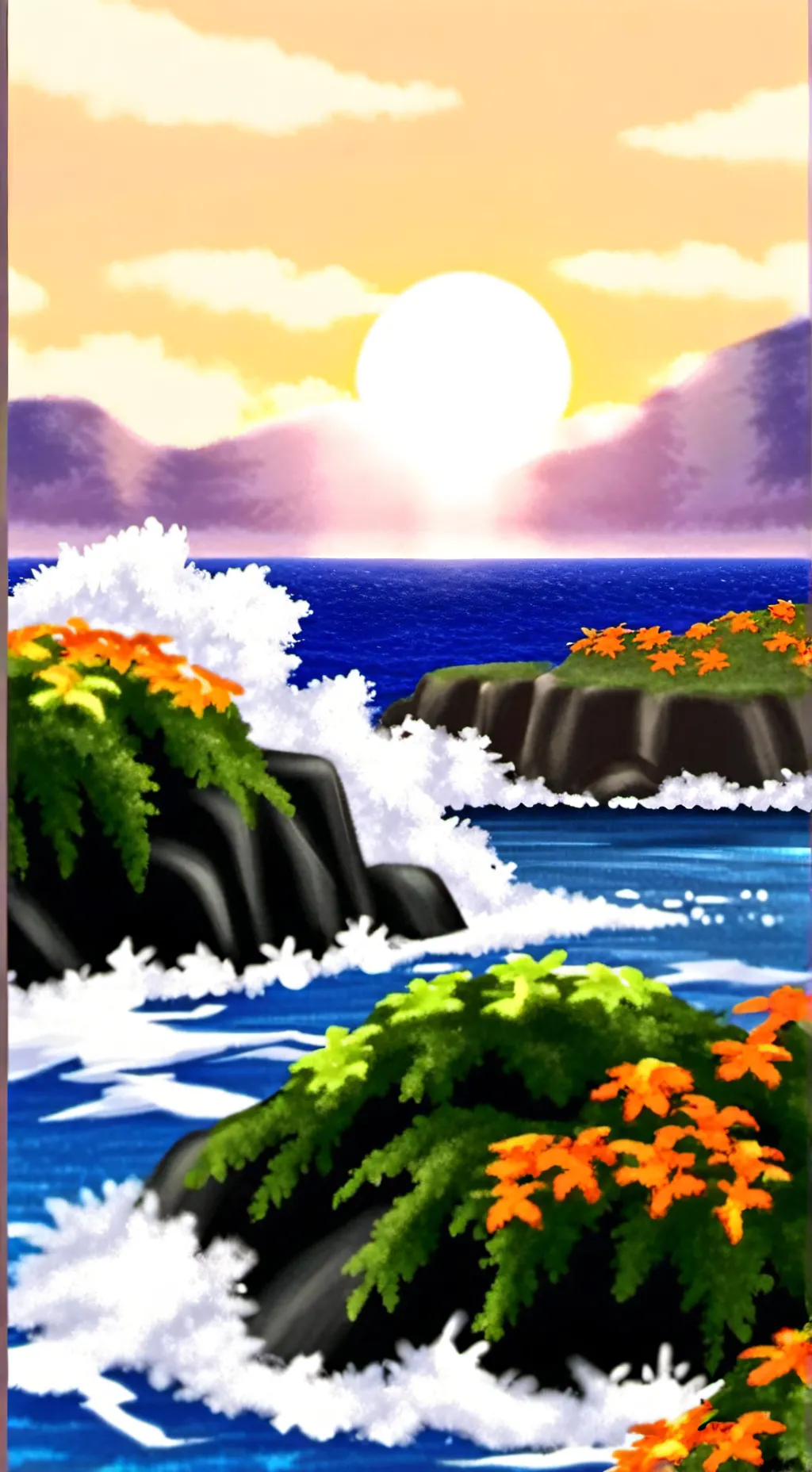 ai character: sea life background