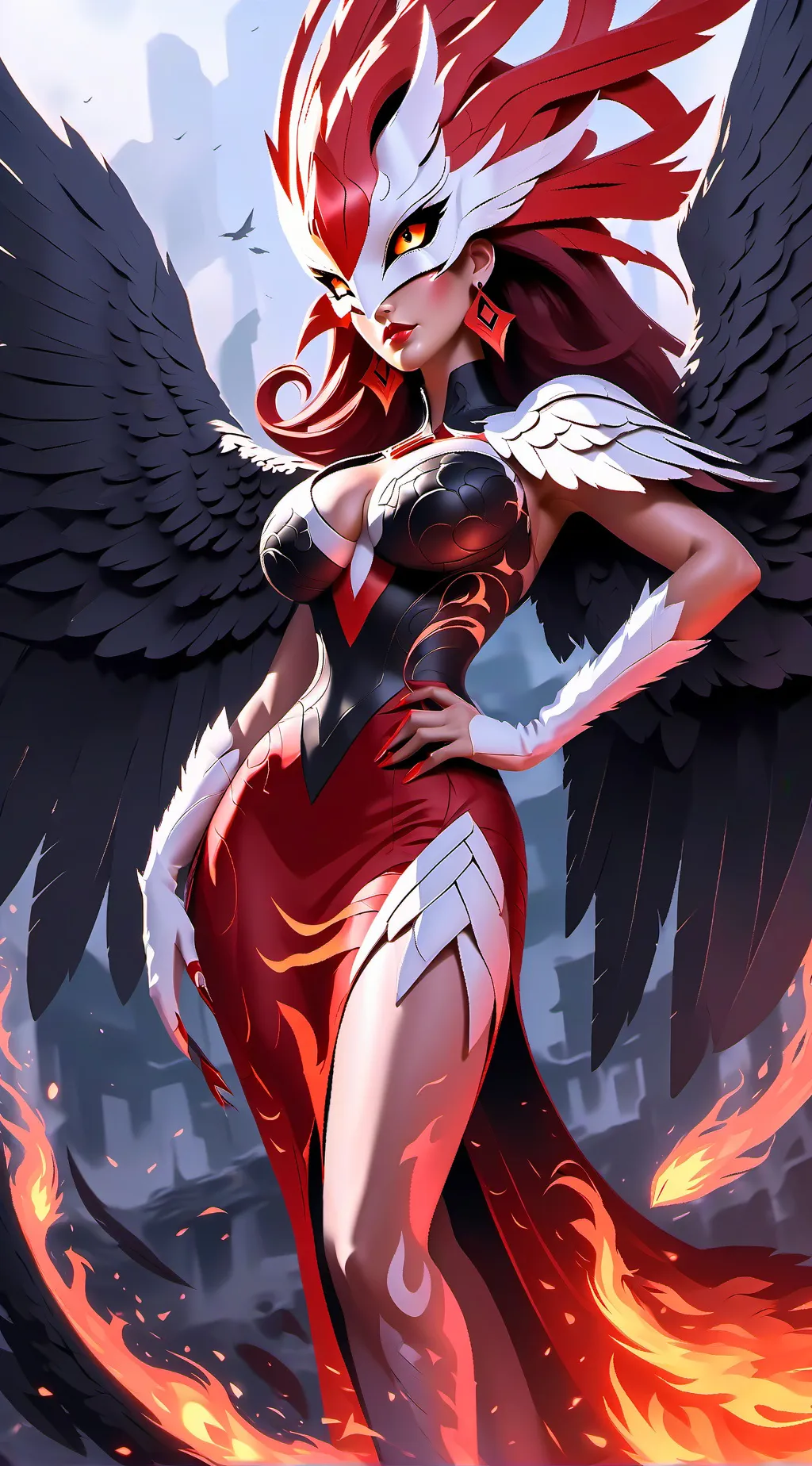 ai character: Fiona Fénix background