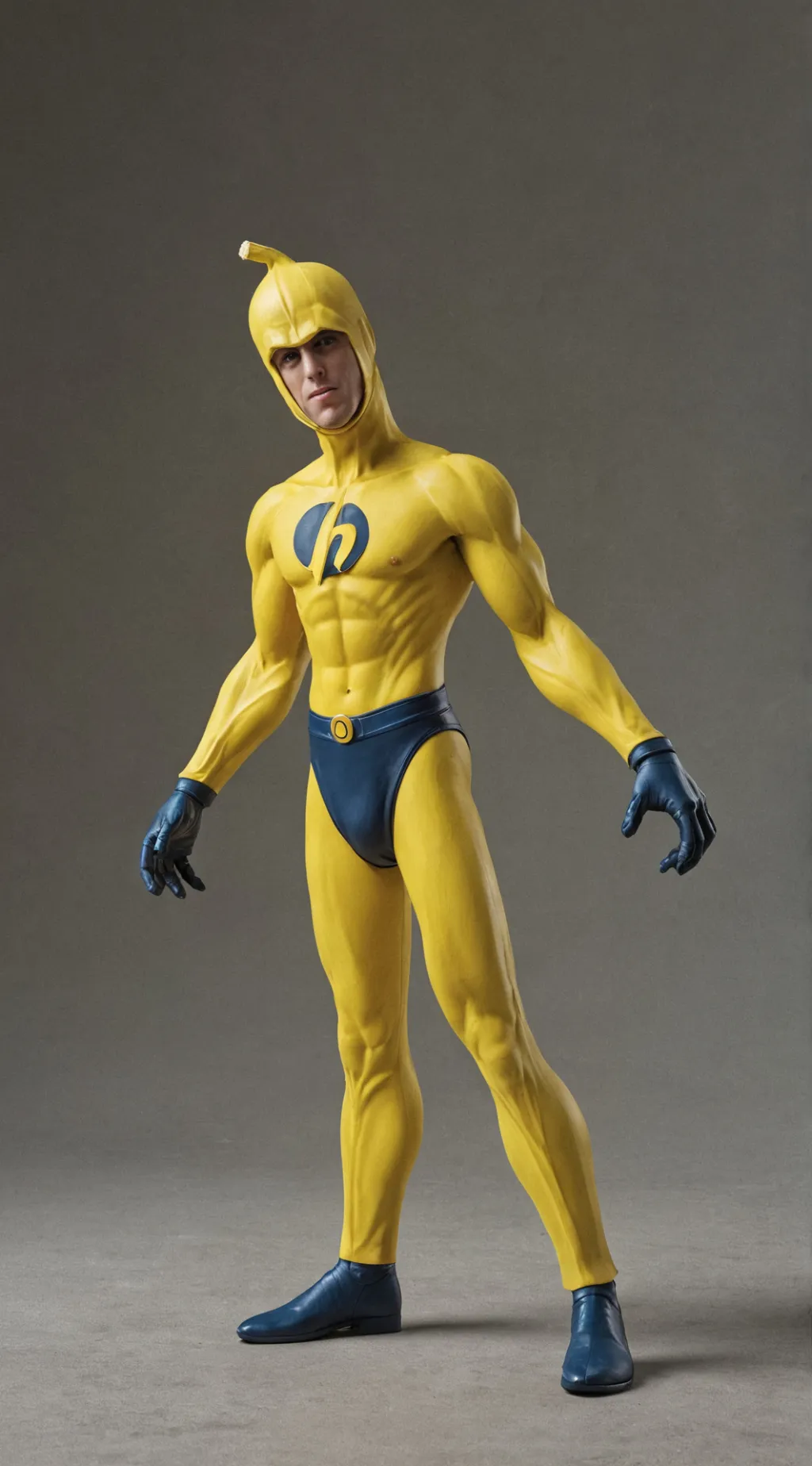ai character: Banana man background