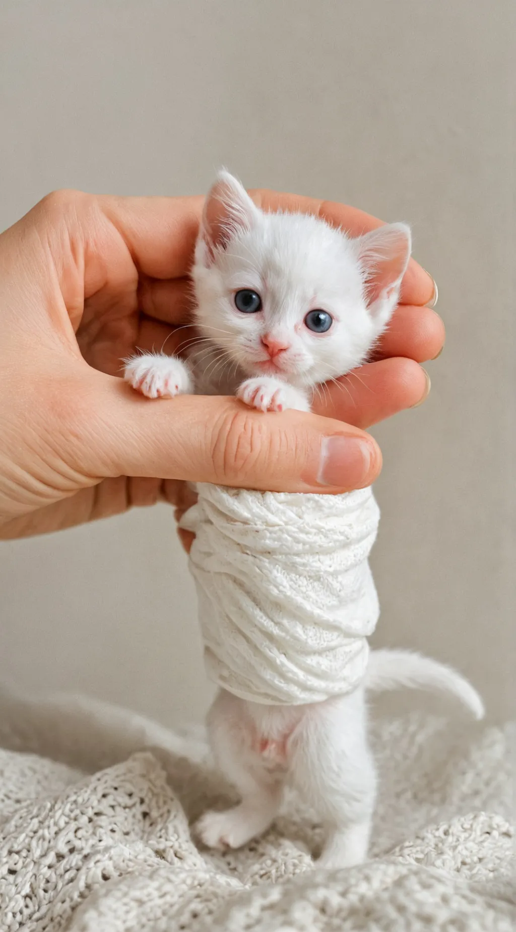 ai character: Whizzletiny kitten background