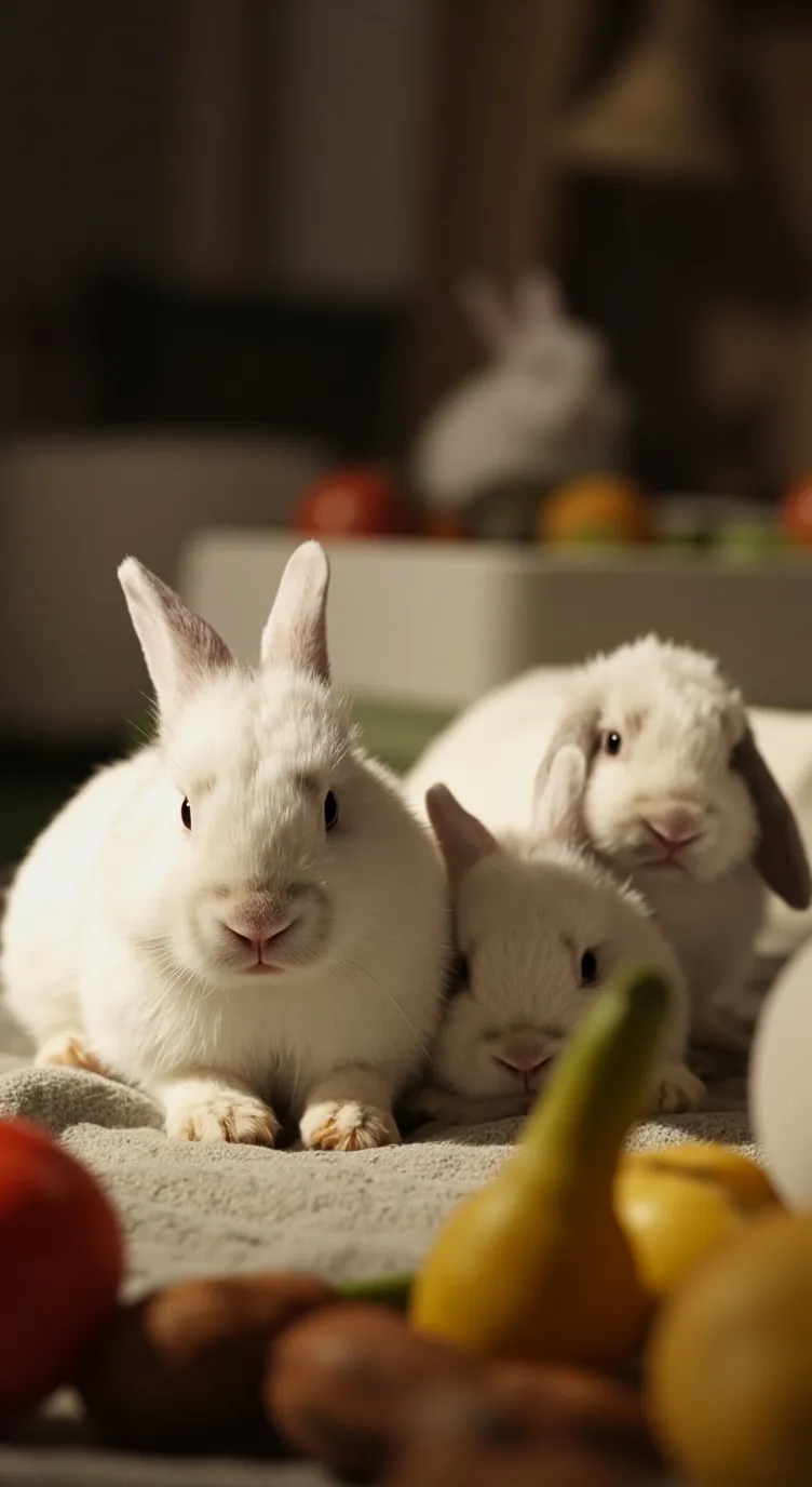 ai character: bunnies background