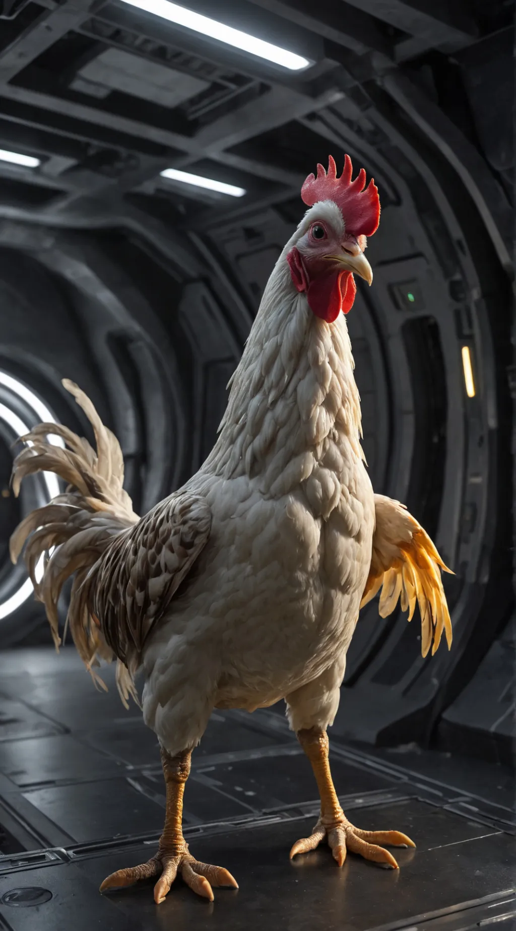 ai character: fat chicken poopoo background