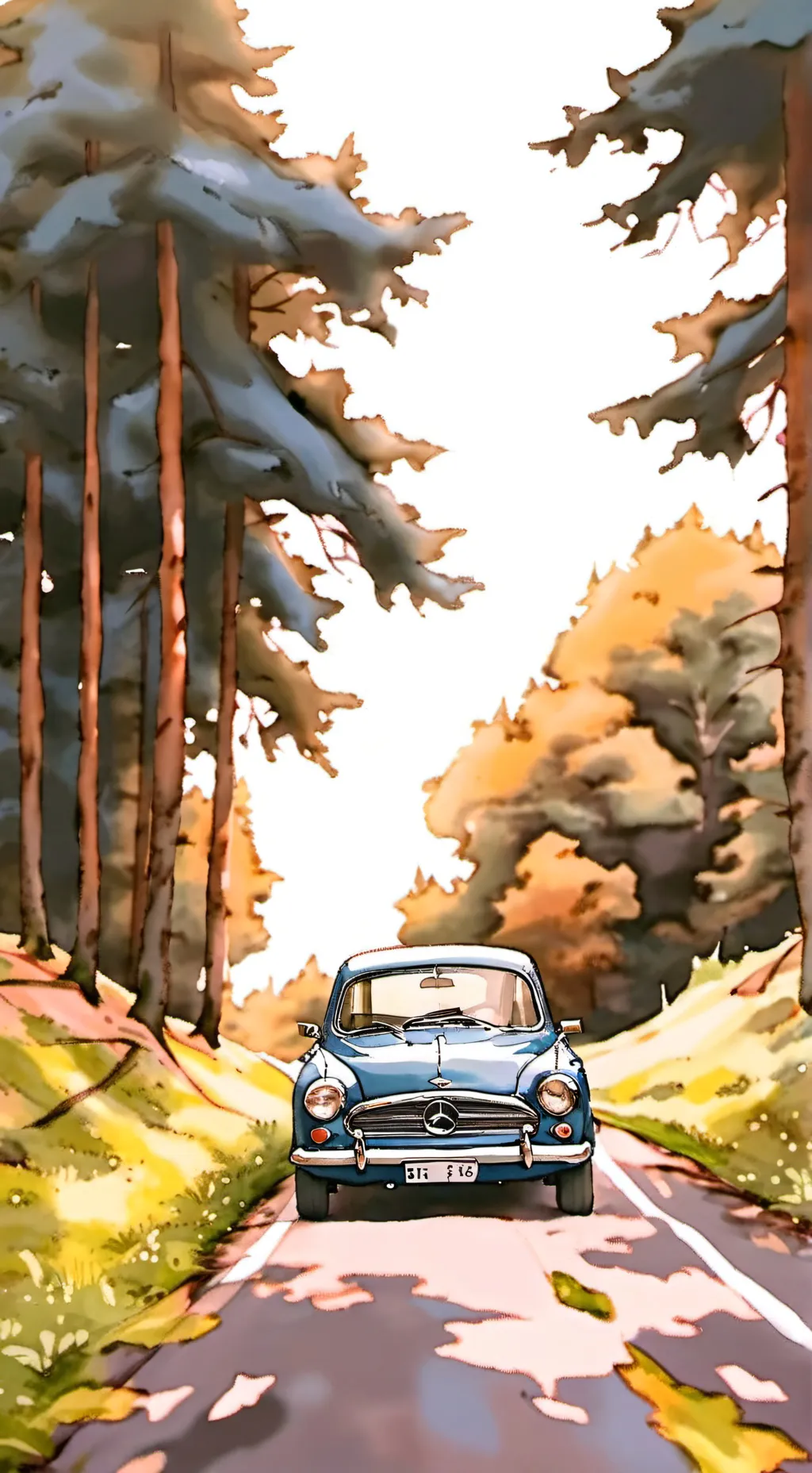 ai character: HB roadtrip background