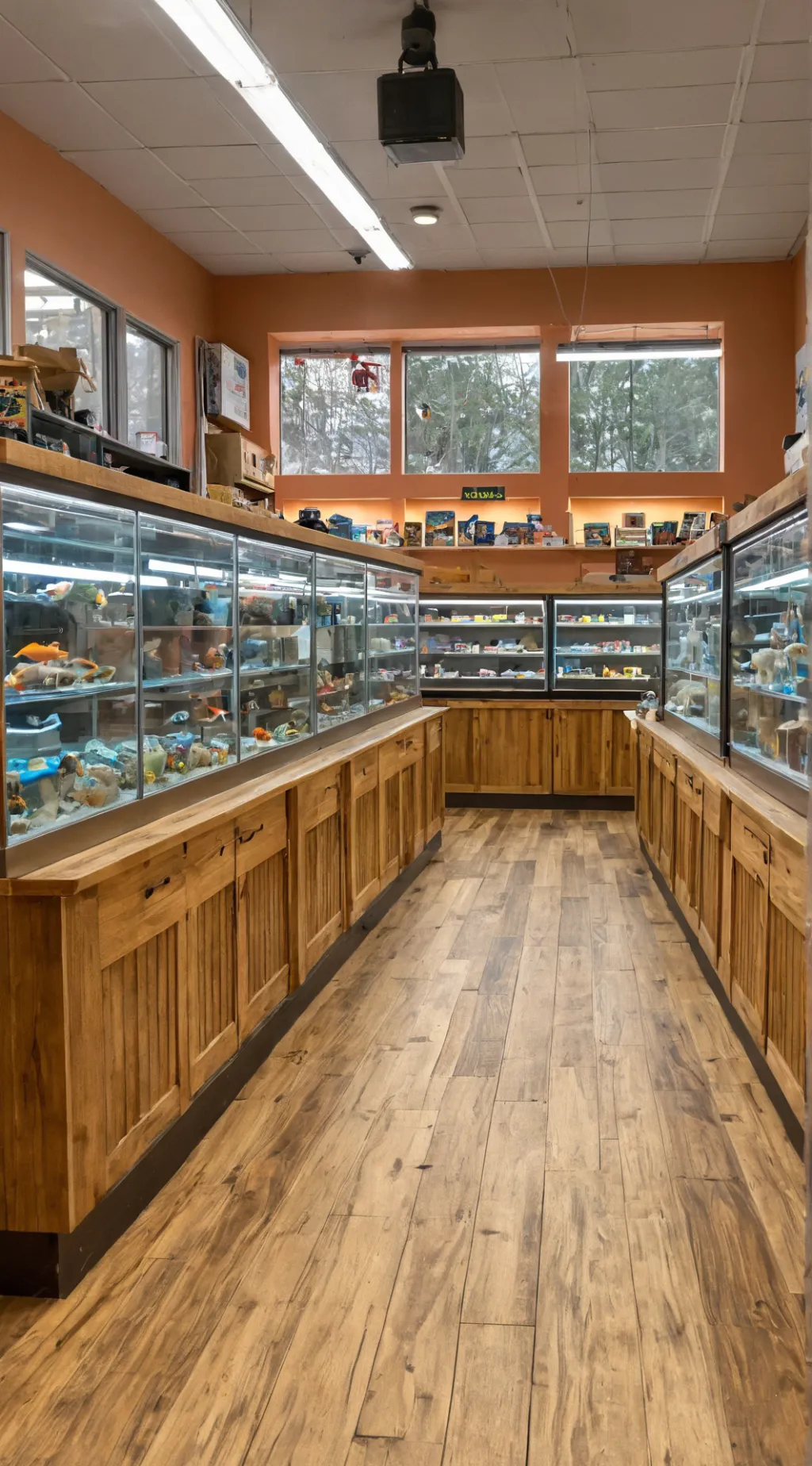 ai character: Animal exhibit  background