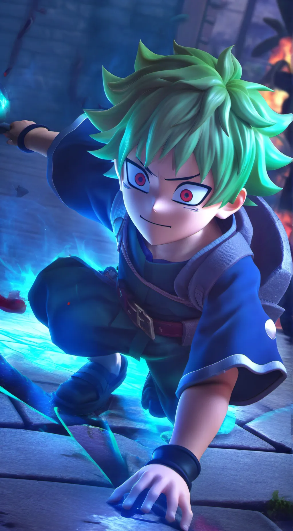 ai character: bakugo death izuku background