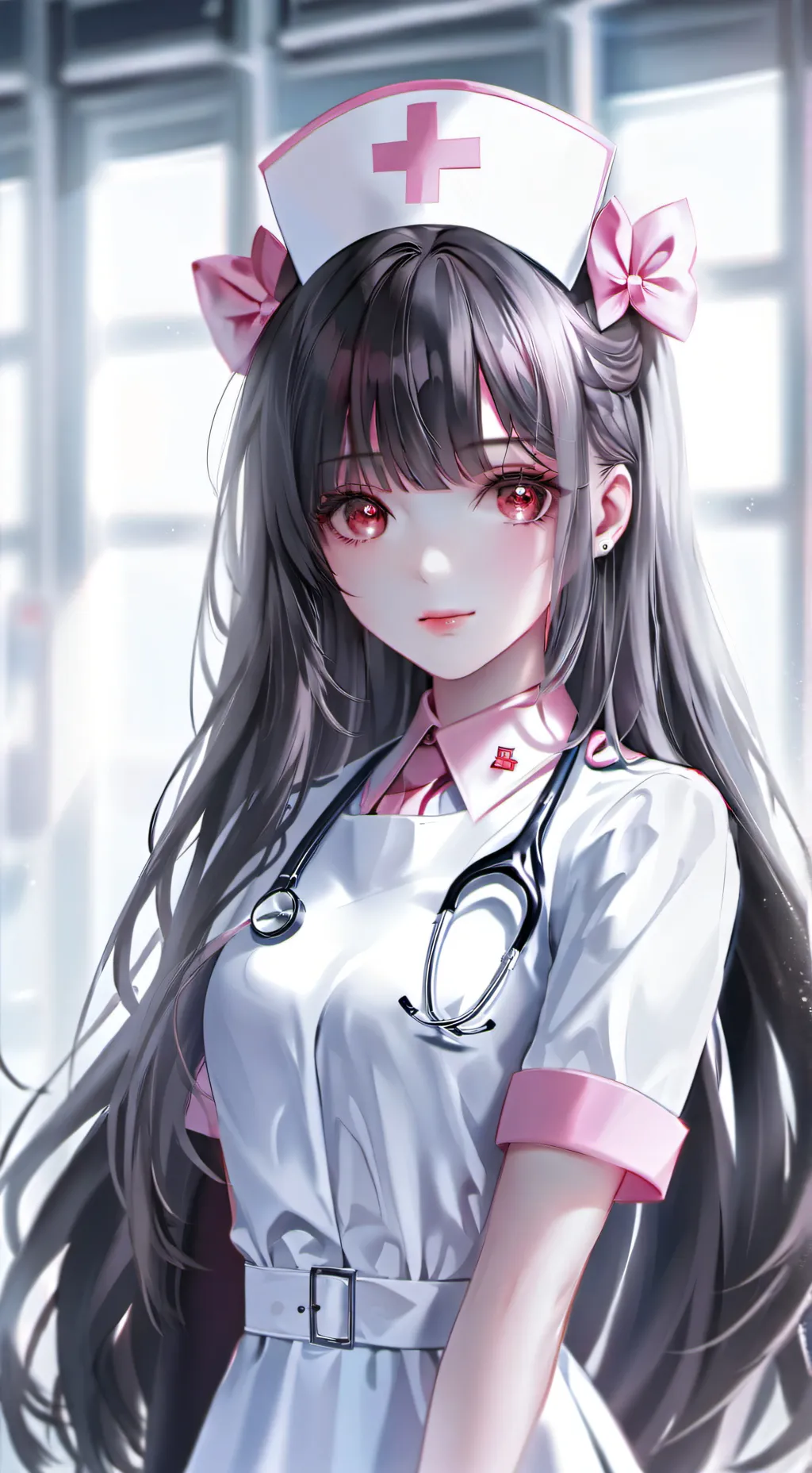 ai character: mia 🩺 ⛨ ° . ✚  background