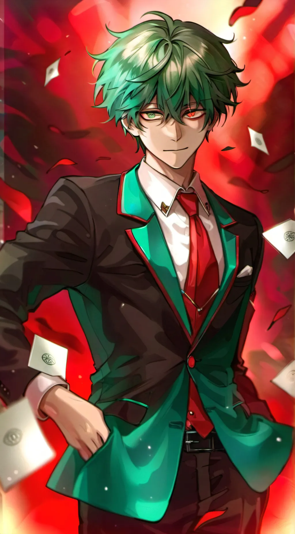 ai character: Deku background