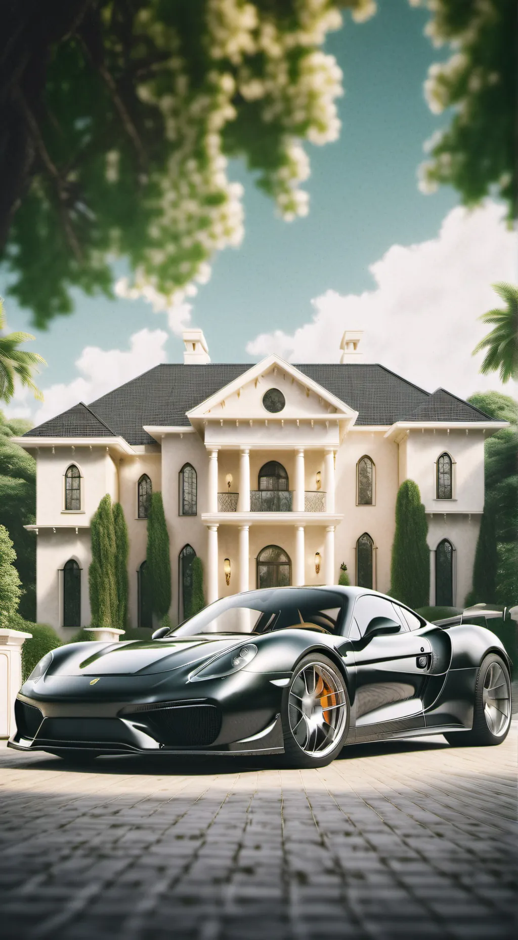 ai character: Billonare family  background