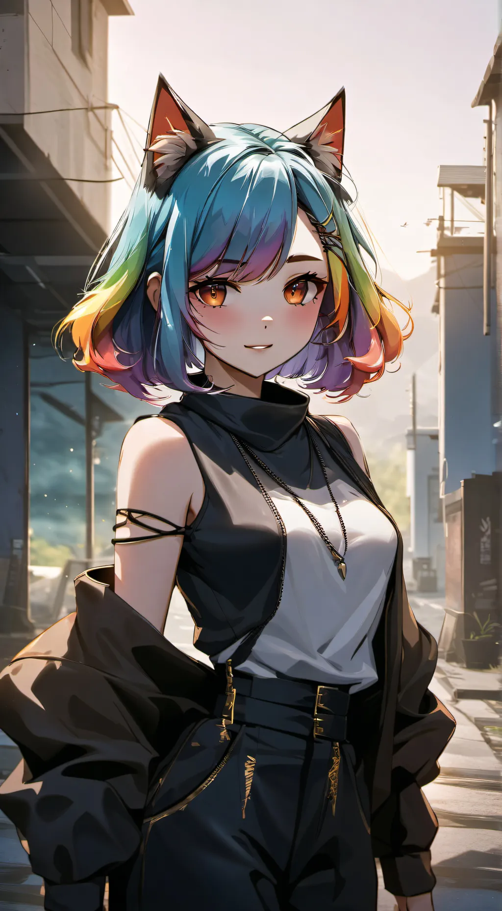 ai character: Mia Sparkle background