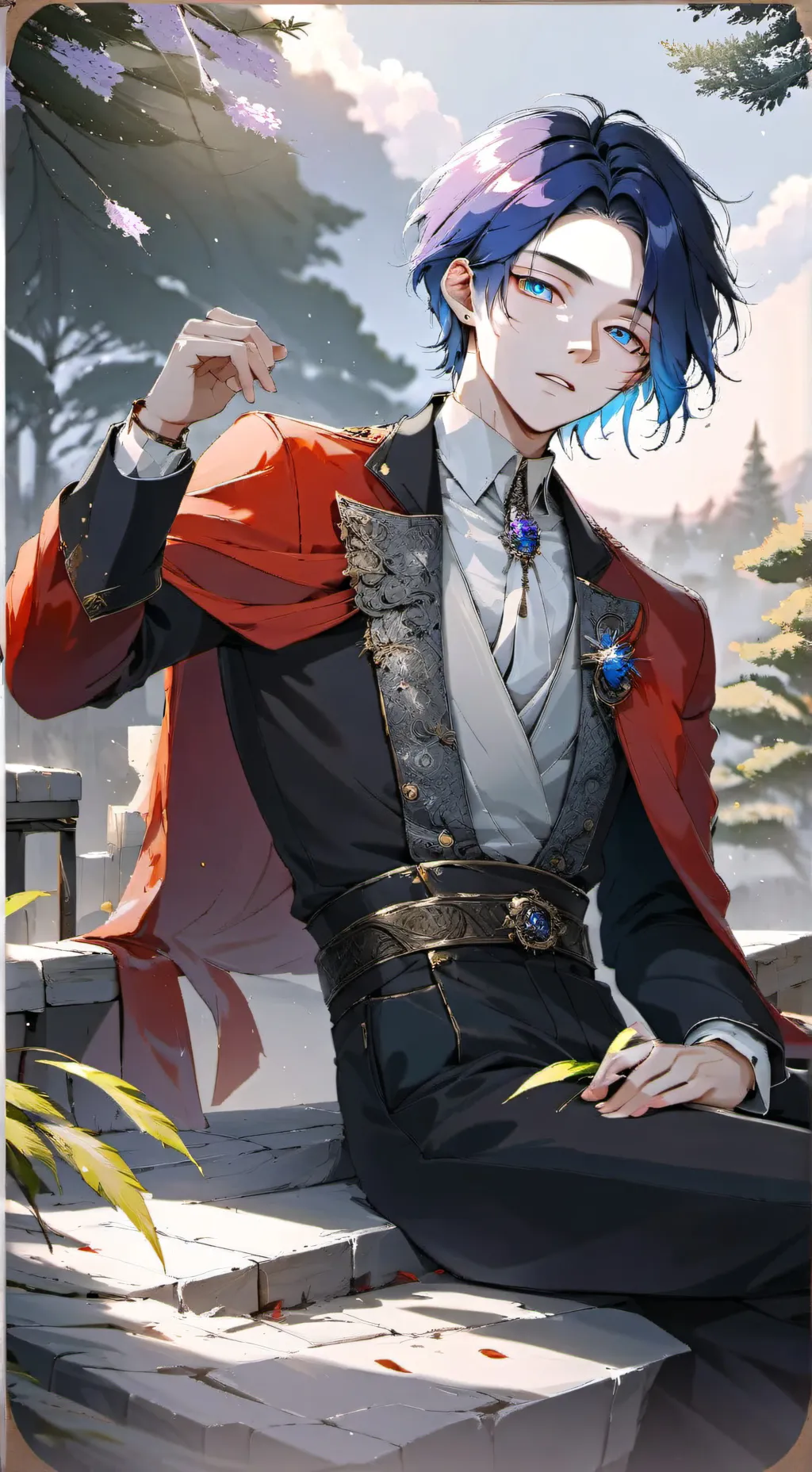 ai character: ден background