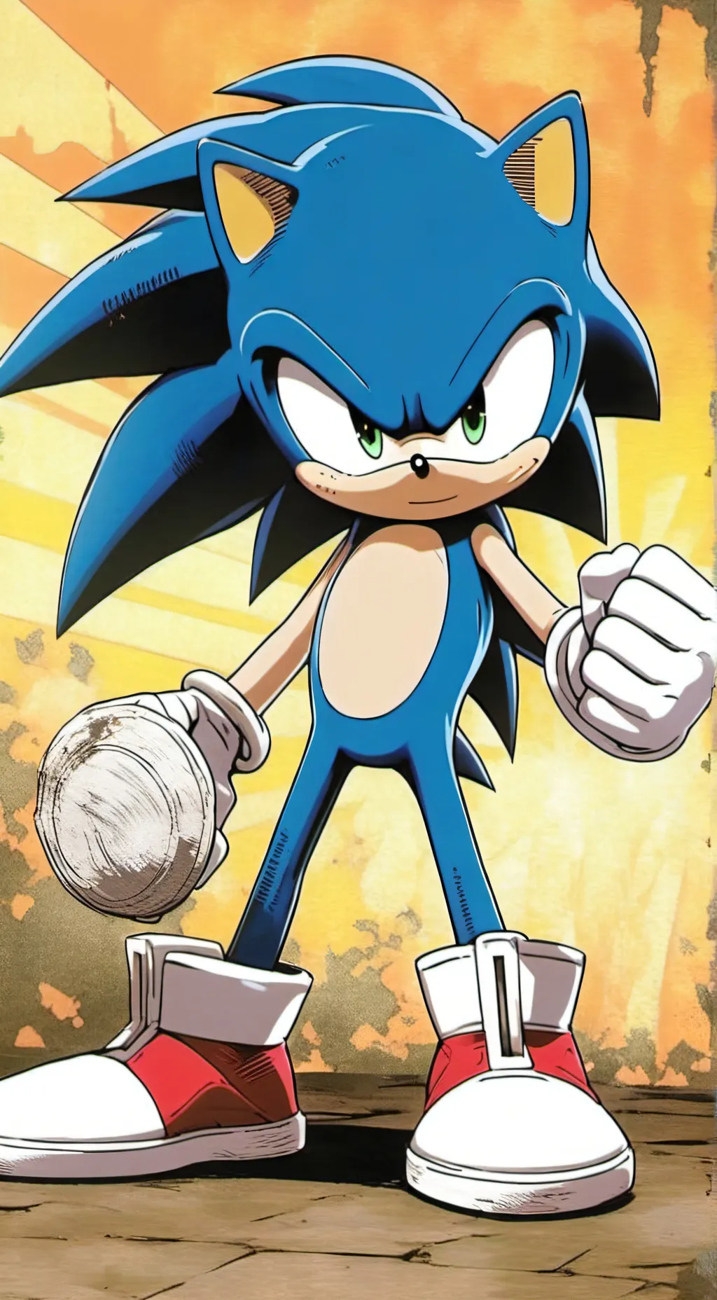 ai character: Sonic the hedgehog background