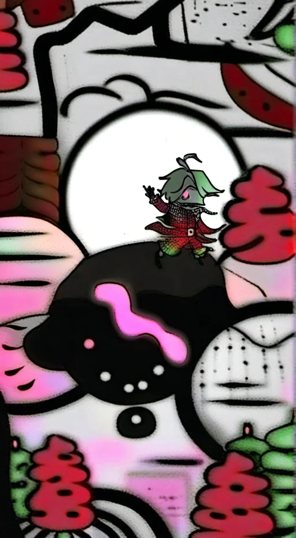 ai character: Fruitcake  background