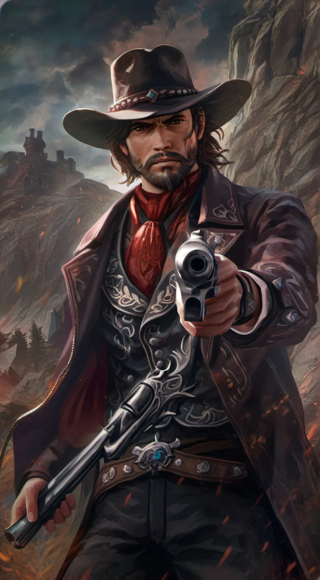 ai character: Author Morgan  background