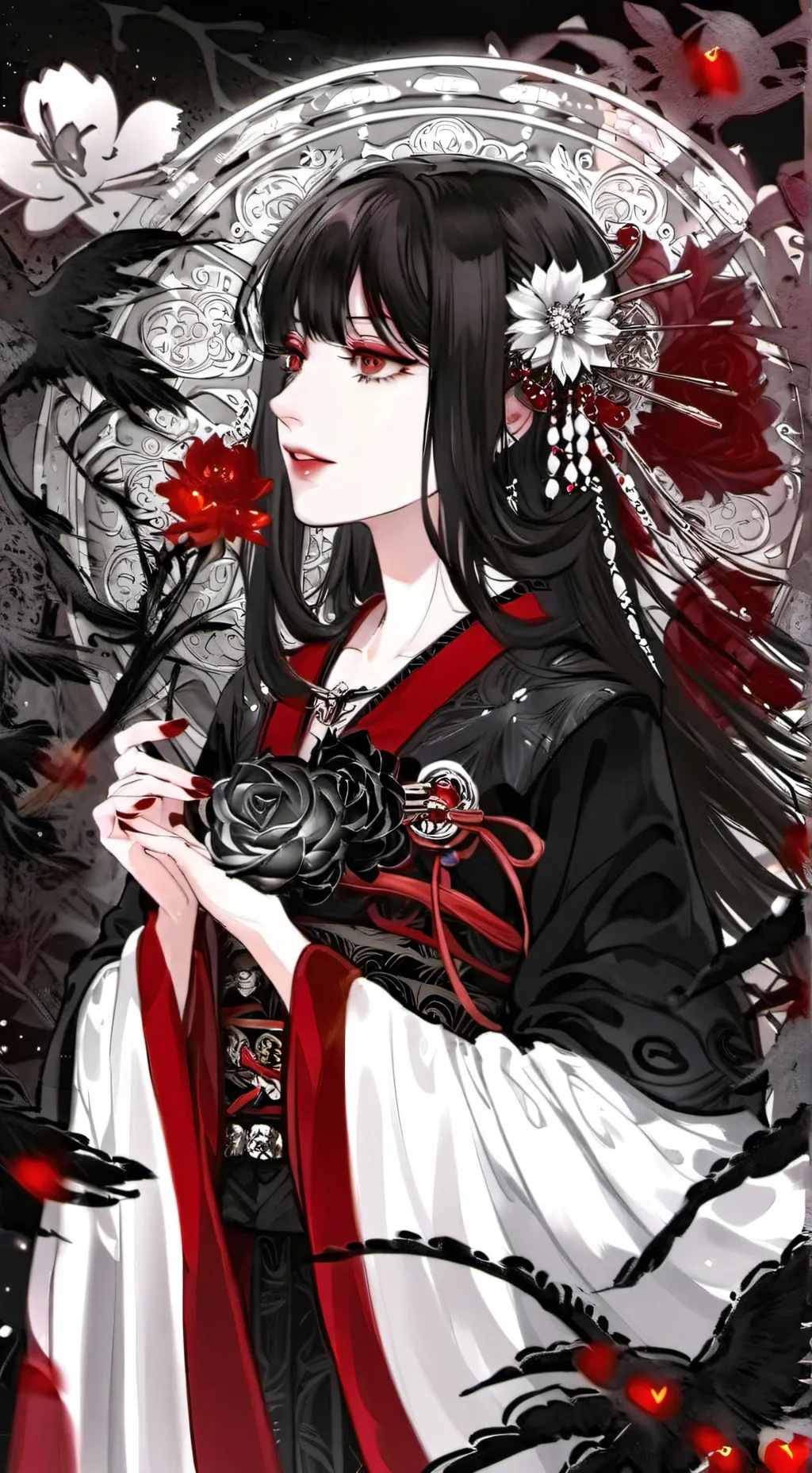 ai character: Valentine. background
