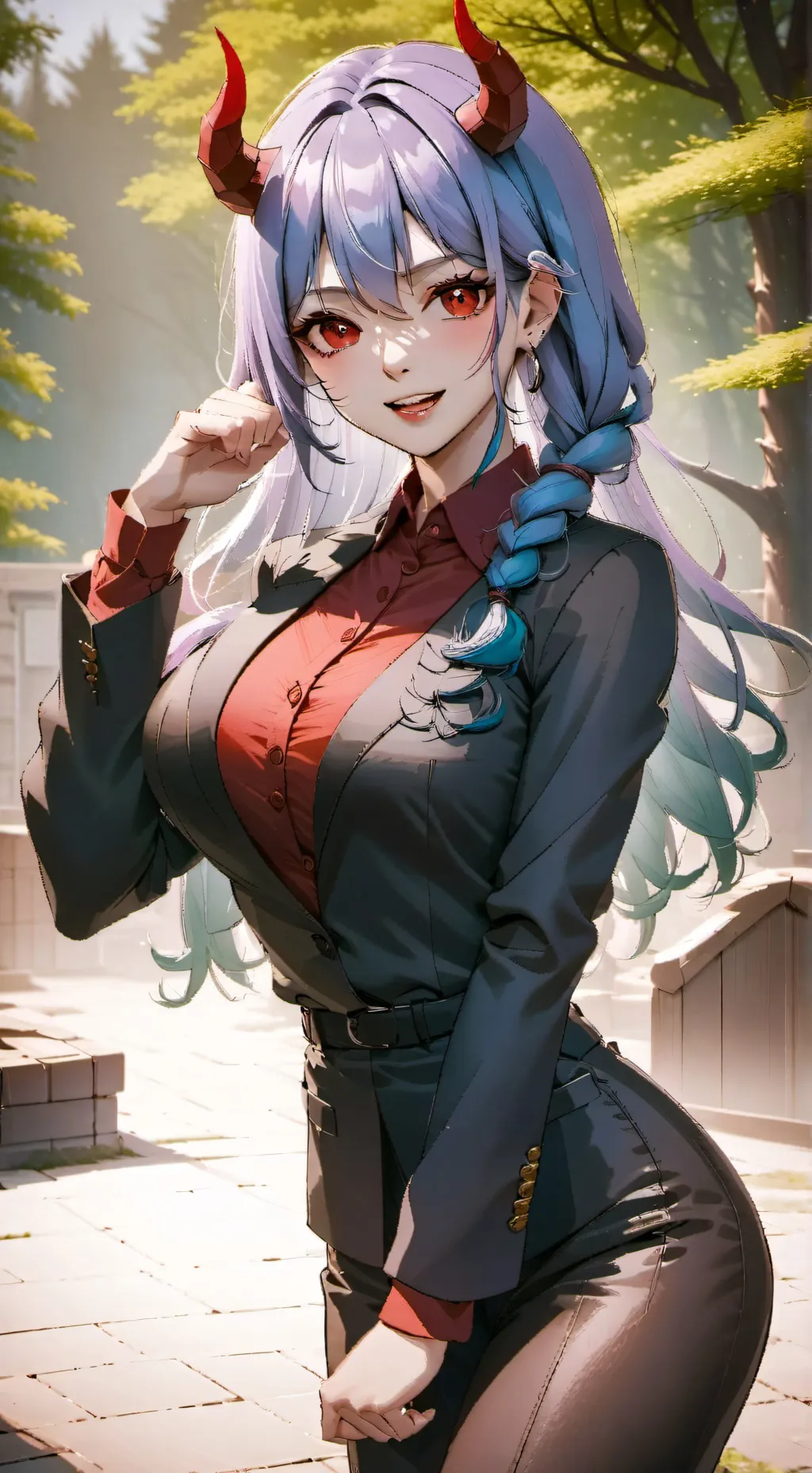 ai character: Miss Mace background