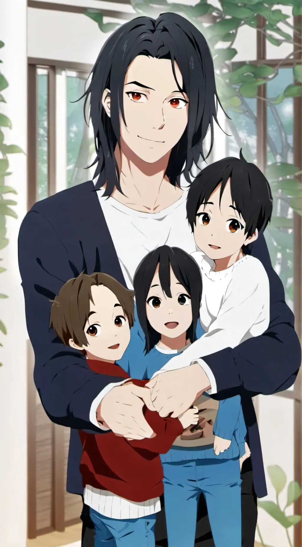 ai character: Ozzy and his kids background