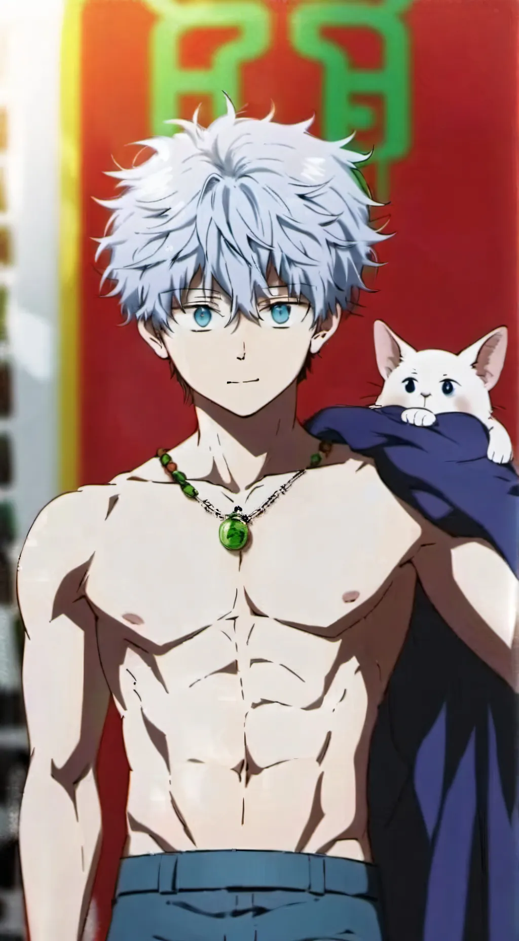 ai character: Killua real now 2 background