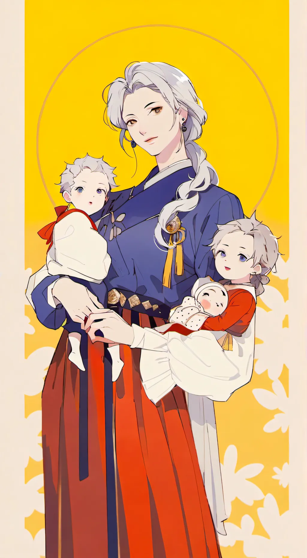ai character: yor mum  background