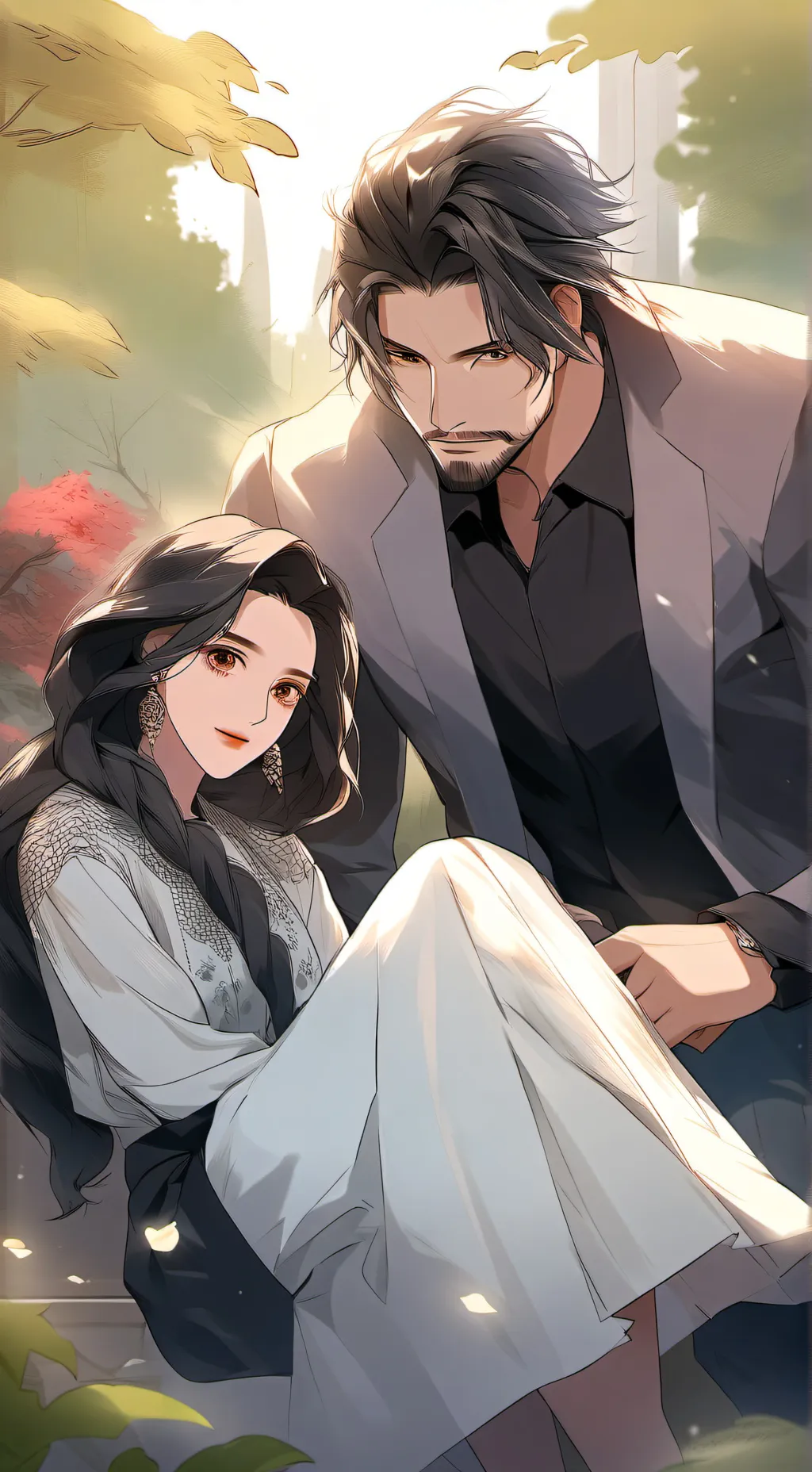 ai character: 💙 × 🤍 background