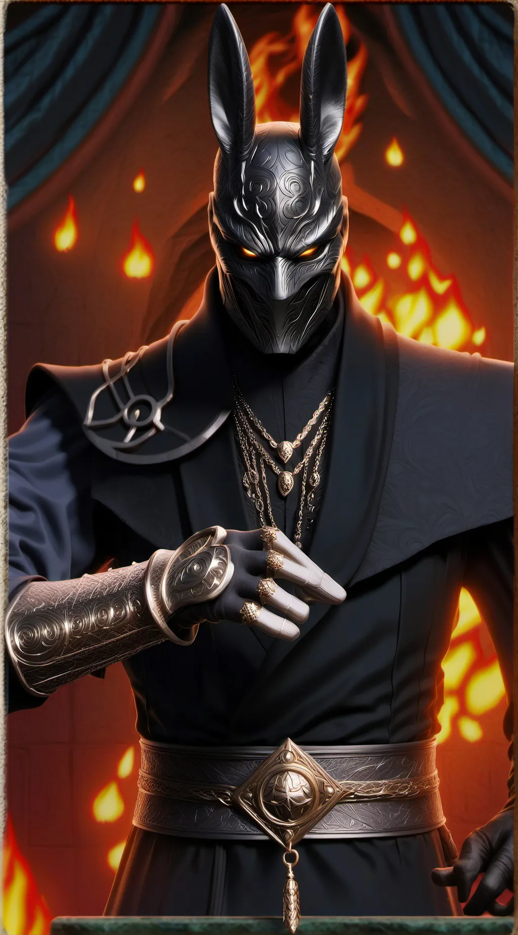 ai character: Noob saibot MK  background