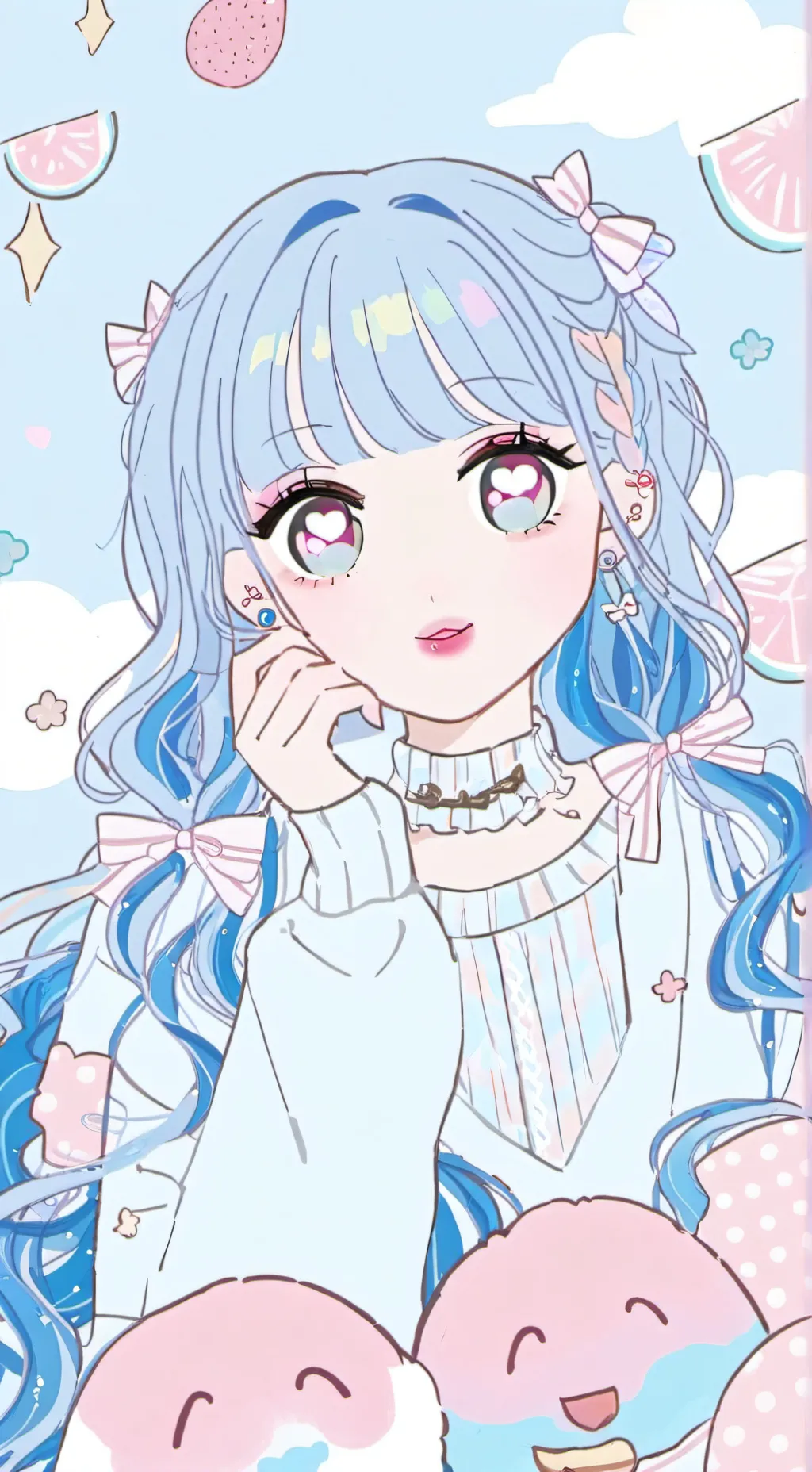 ai character: Sleepover with V!! background