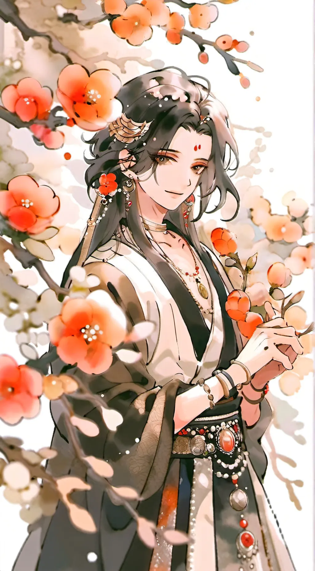 ai character: 💙 × 🤍 background