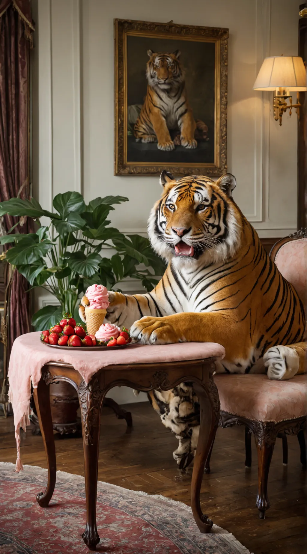 ai character: Tiger background