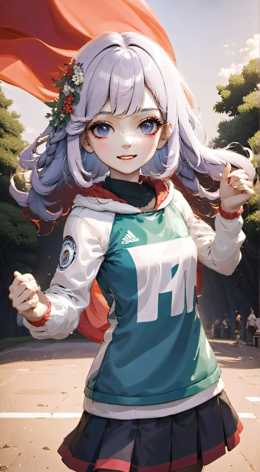 ai character: female Charles  background