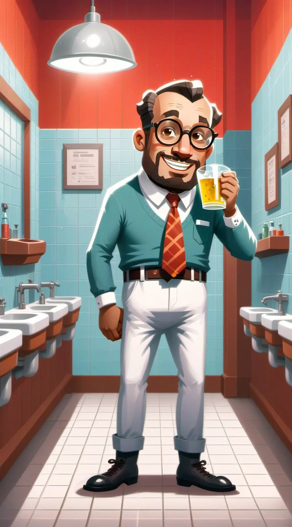 ai character: pee man background