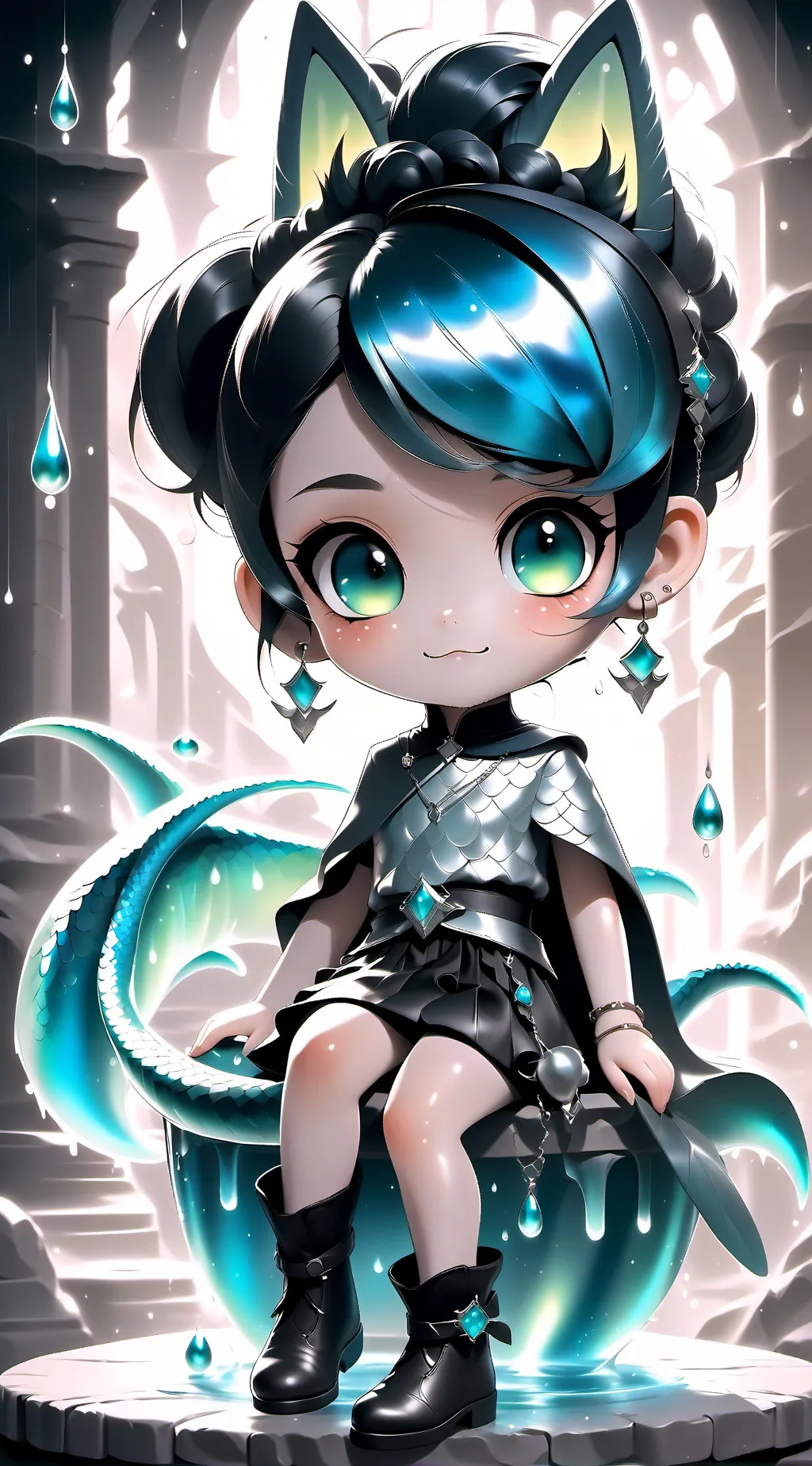 ai character: Cupcake background