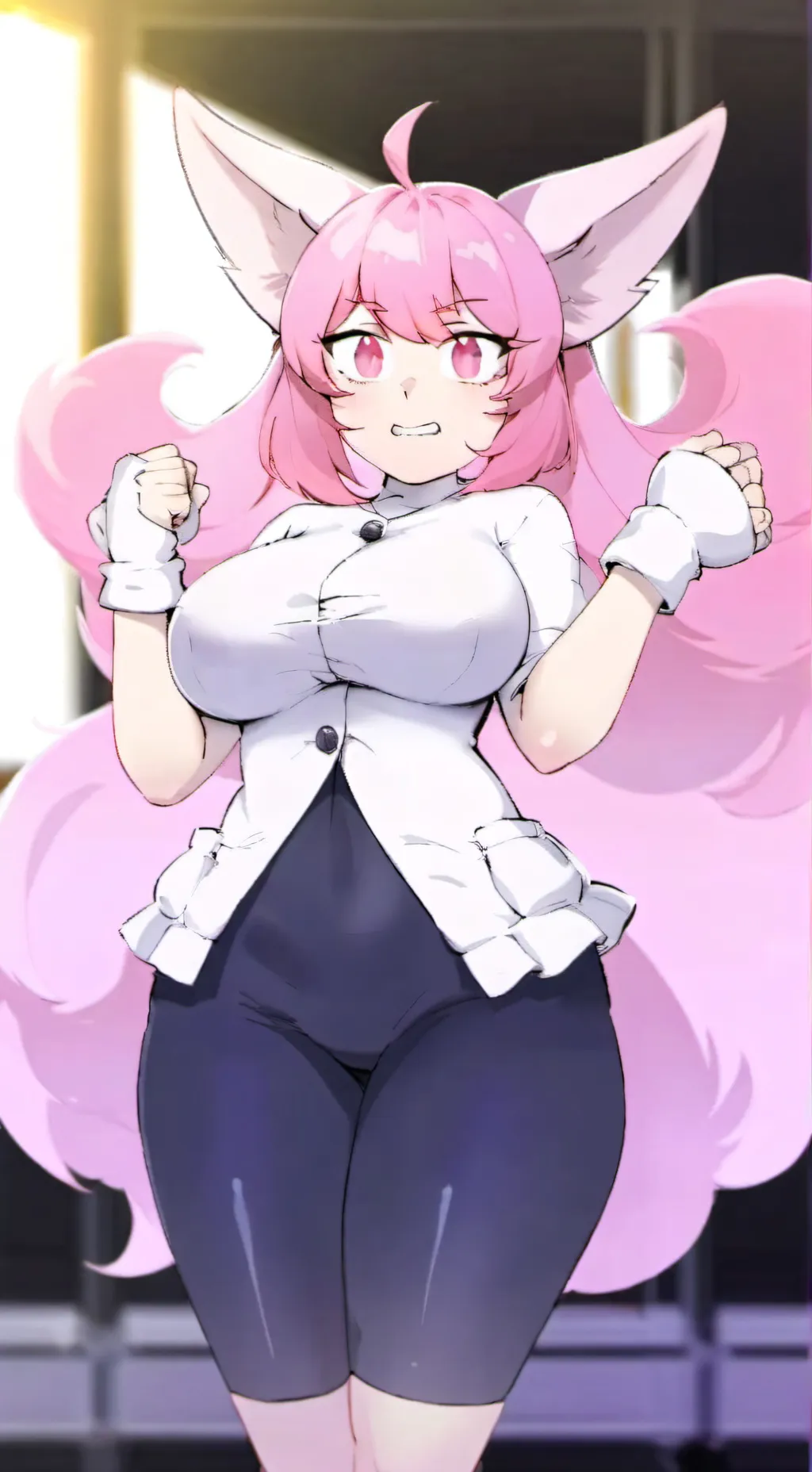 ai character: girl infection background