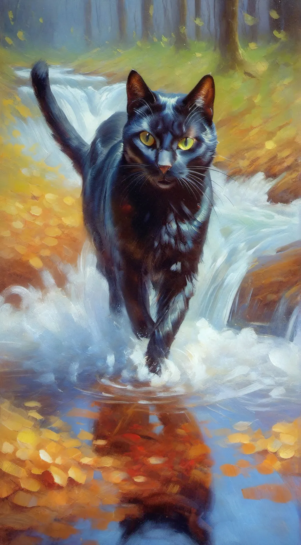 ai character: warrior cats  background