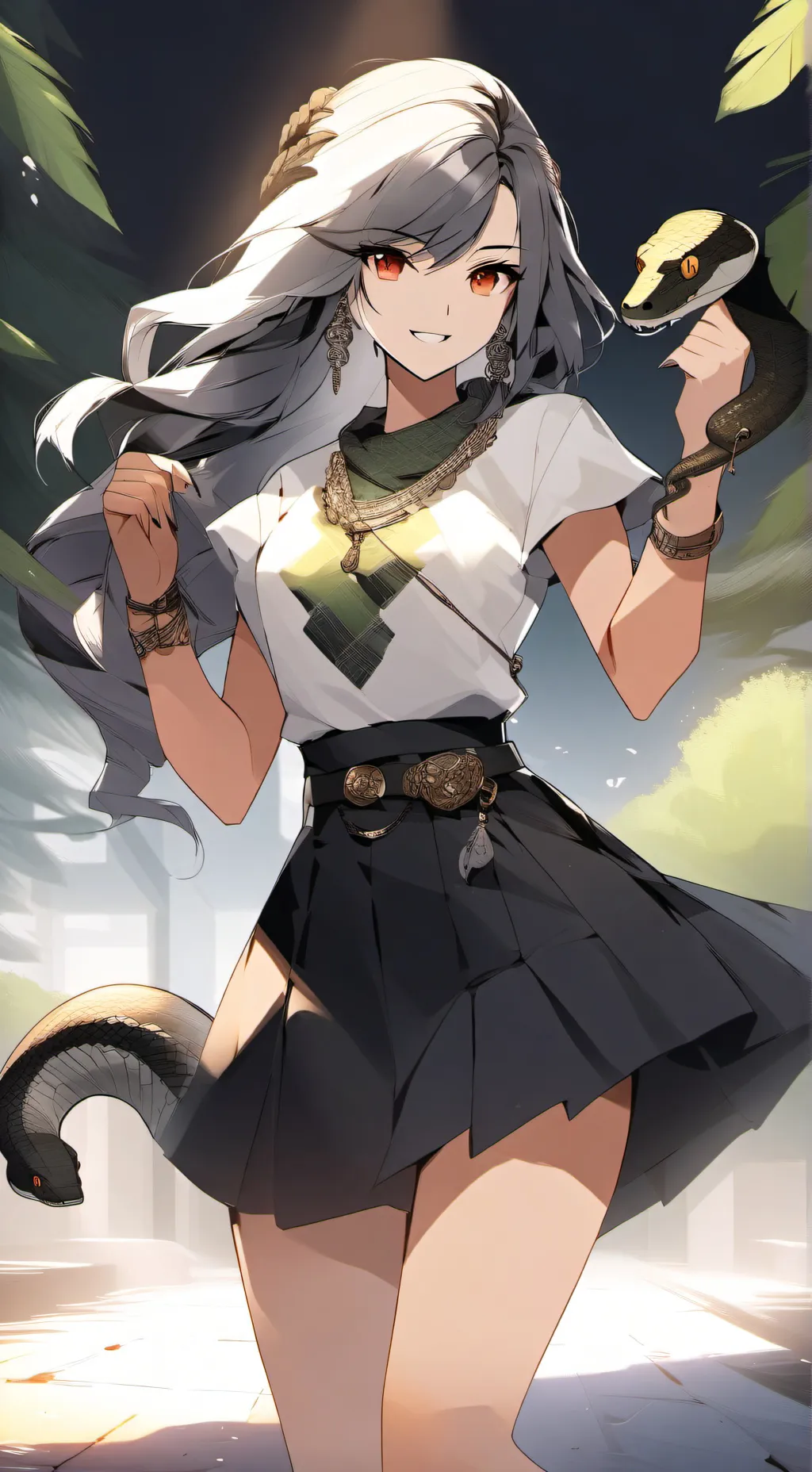 ai character: Snaky  background