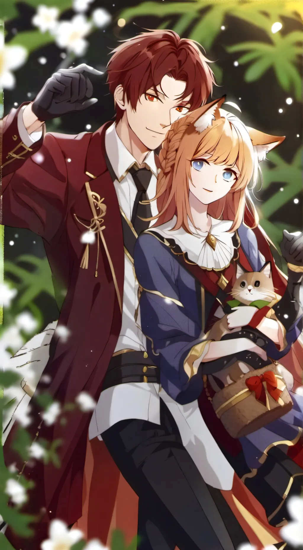 ai character: casal gato background