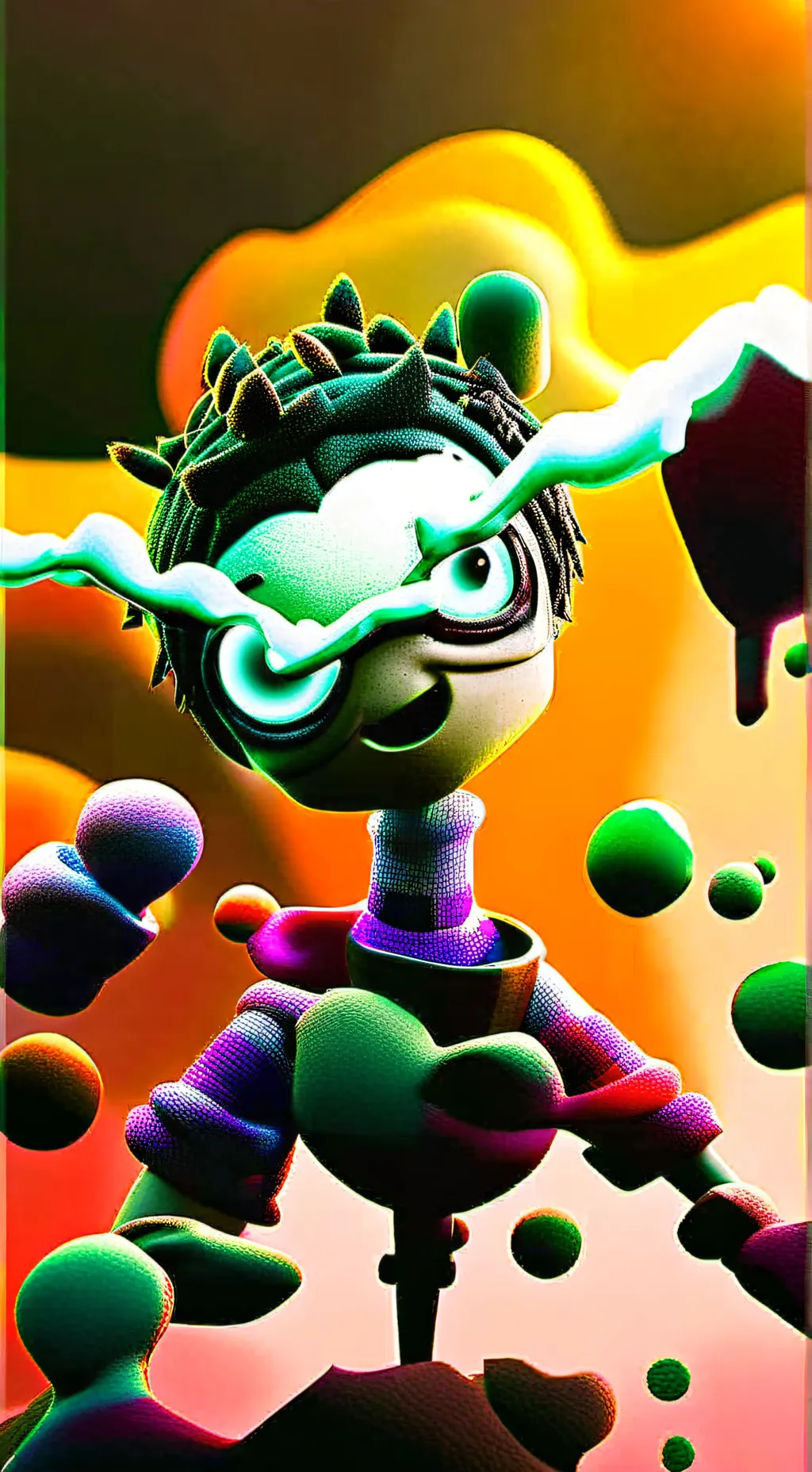 ai character: spooky team leader background