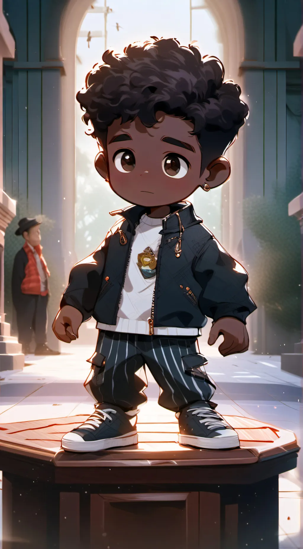 ai character: Christopher  background