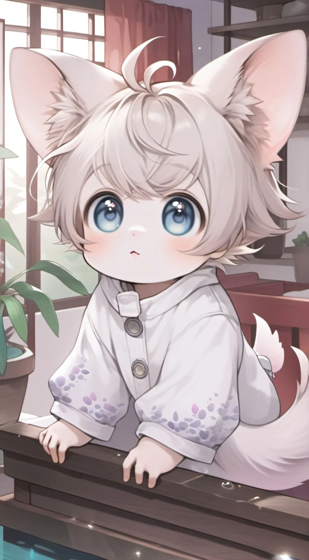 ai character: Cocoa the Babyfish Spirit background