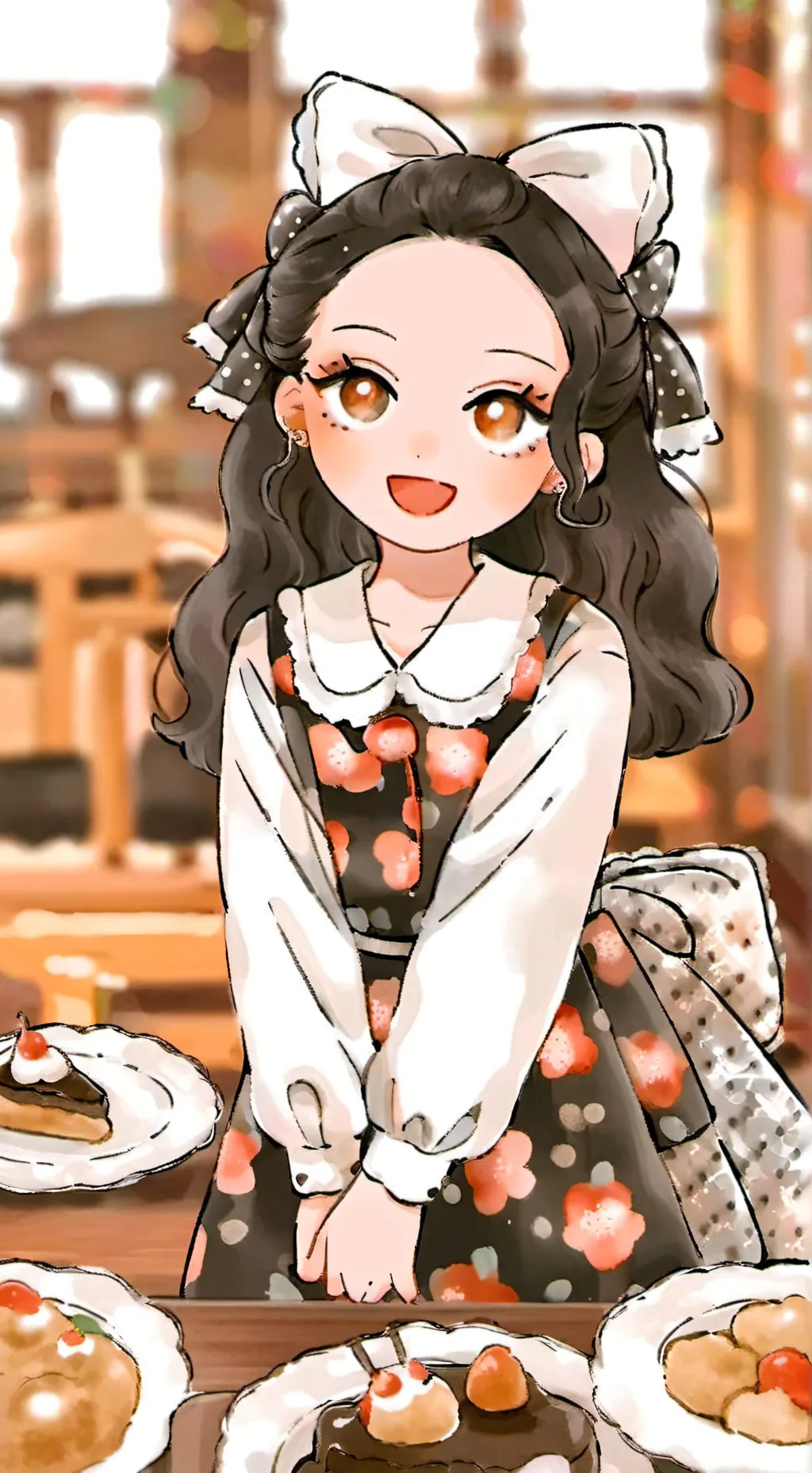 ai character: tina_nirafriend background