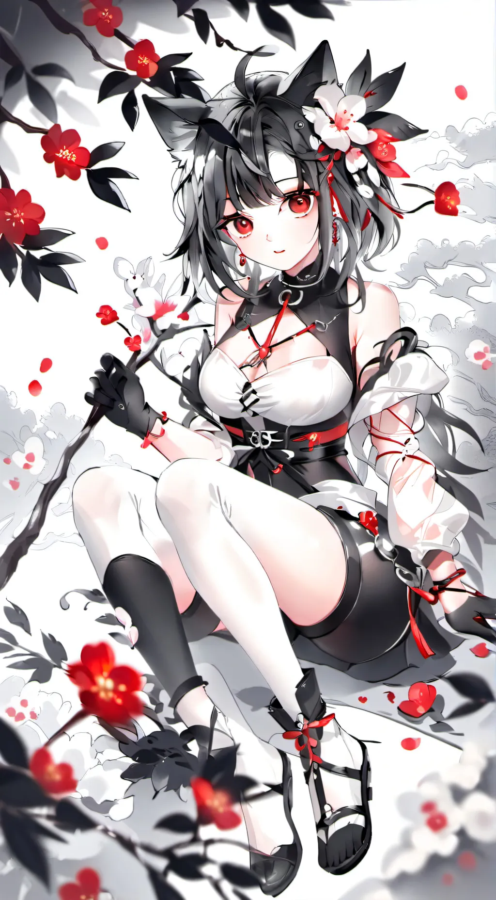ai character: Demon slayer. background