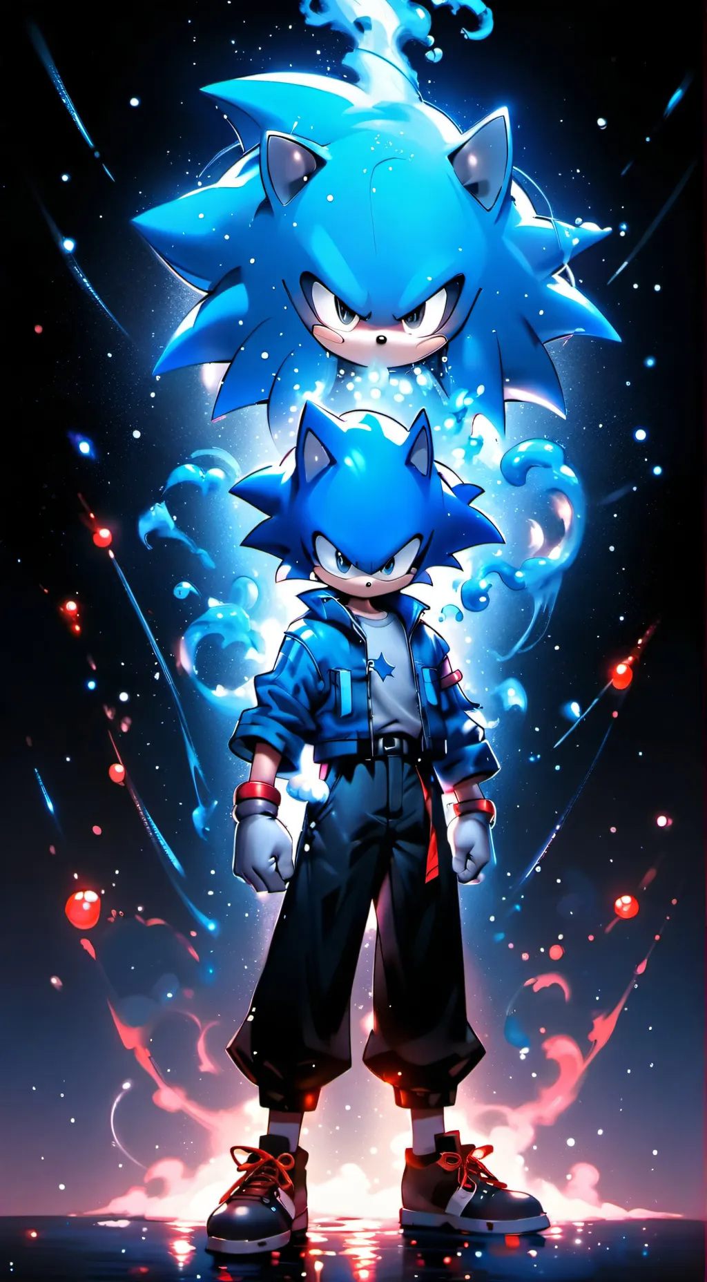 ai character: Sonic background