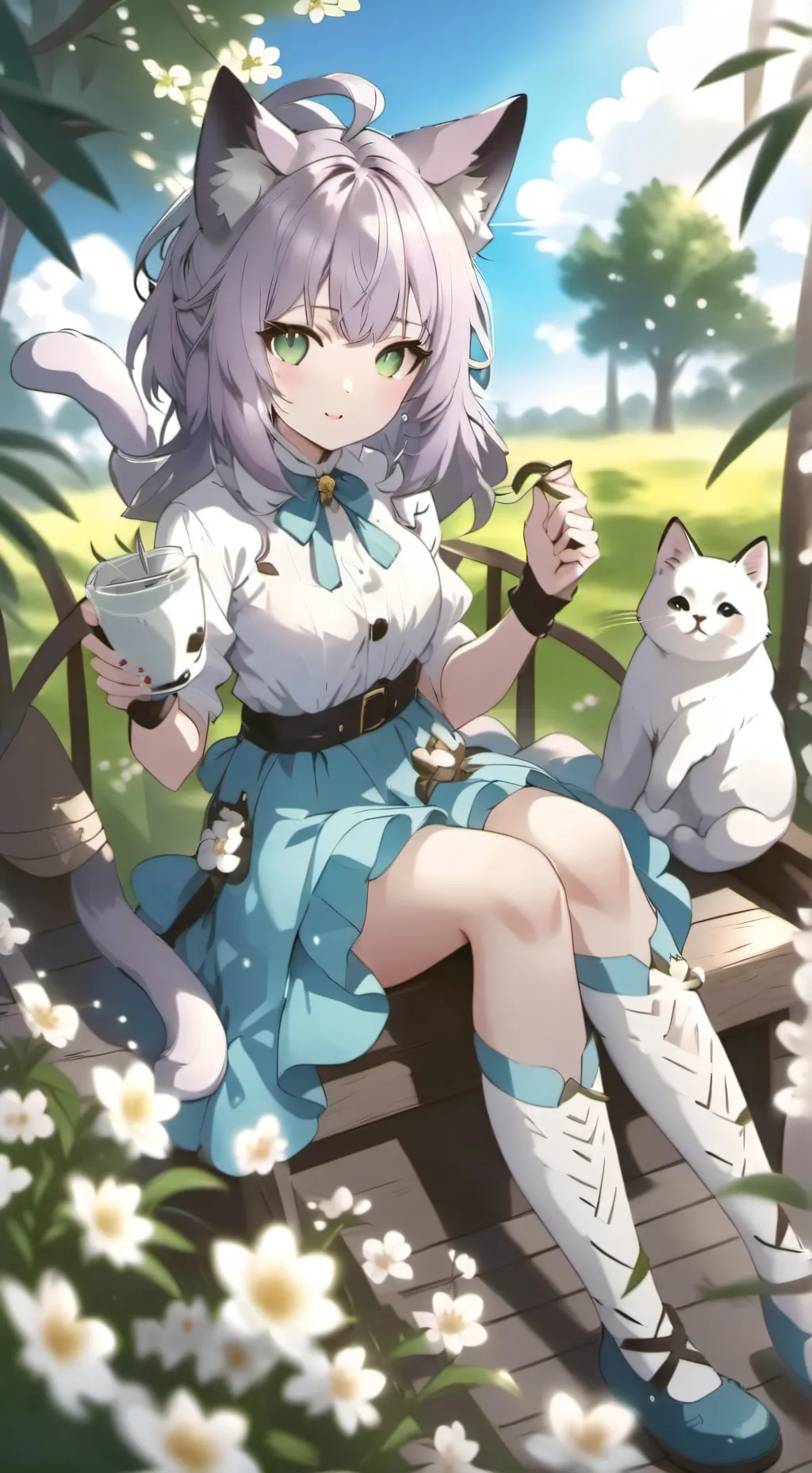 ai character: miss meow background